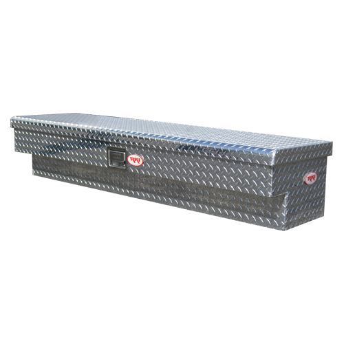 RKI 67-in Side Mount Truck Tool Box S-Series Single Lid Wide - Aluminum - 67SWA
