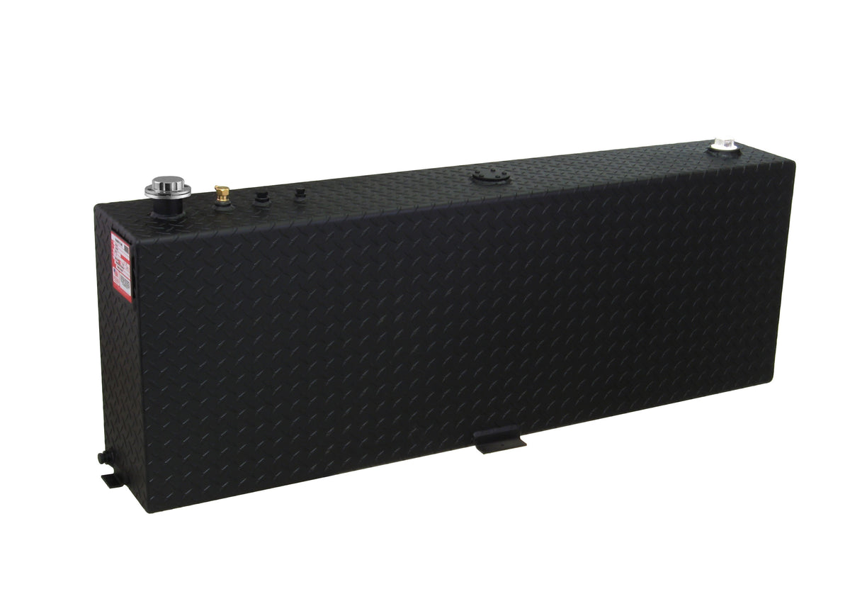 RDS 45-Gallon Black Treadplate Aluminum Vertical Transfer Tank - 57-in x 9.5-in x 20-in - 71083PC