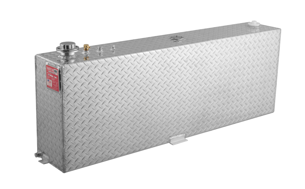 RDS 45-Gallon Treadplate Aluminum Vertical Transfer Tank - 57-in x 9.5-in x 20-in - 71083
