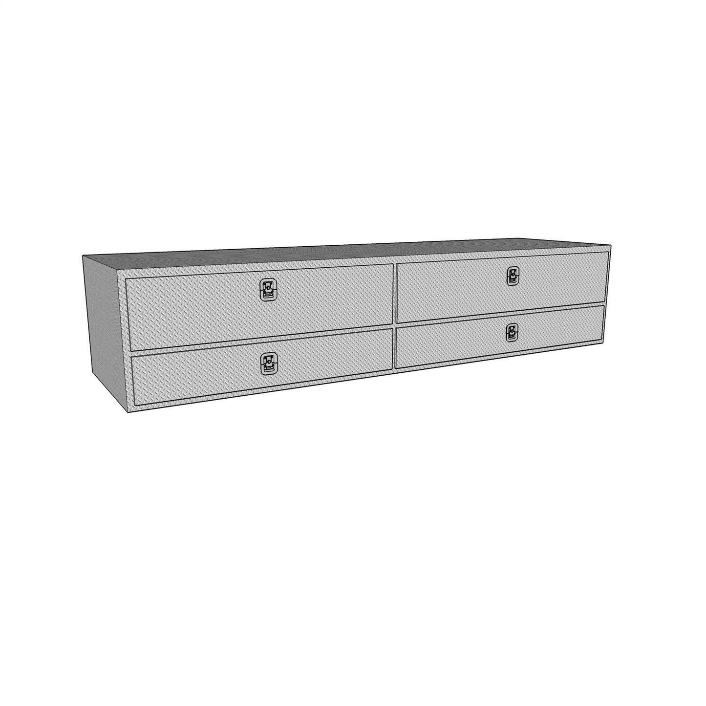 Westin Brute High Cap 96in Stake Bed Contractor Box - 80-TB400-96D-BD