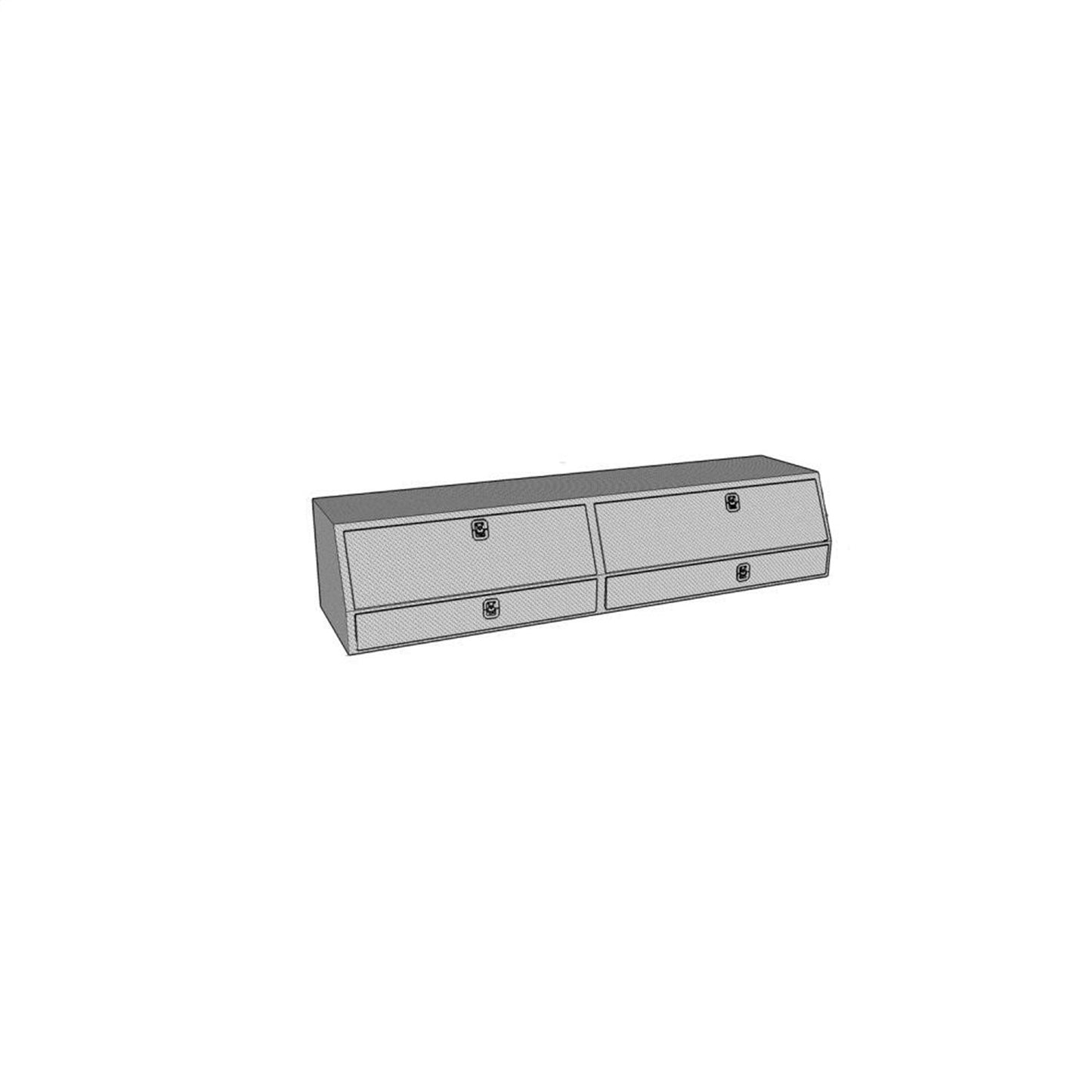 Westin Brute Contractor TopSider Tool Box with Bottom Drawer 90-in L x 13.5-in W x 21-in H - 80-TBS200-90D-BD