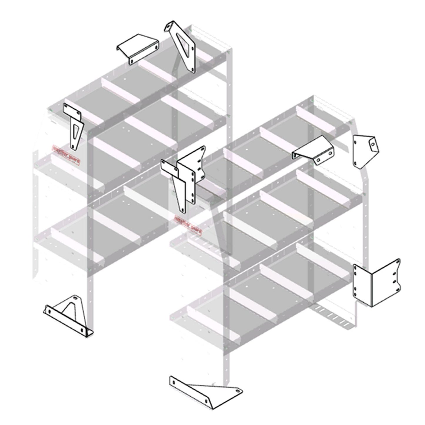 Rear Installation Kit, Ford Transit Connect