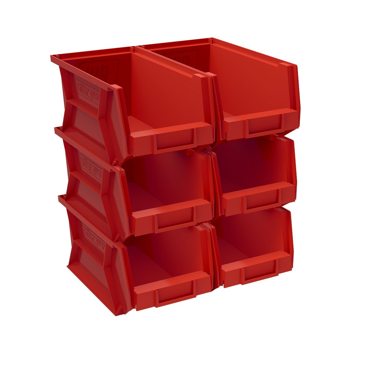 Weather Guard Storage Bins - 7.1-in W x 13.2-in D x 6-in H (6 pack)