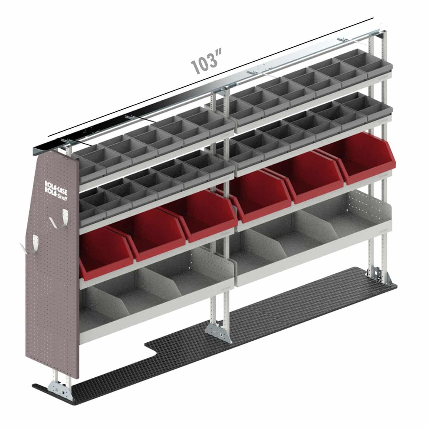Rola-Case America's Most Popular Bin Package for Ford Transit - 148-in WB - Mid Roof