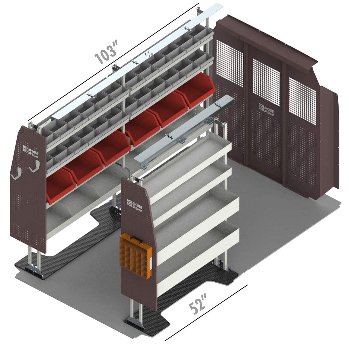 Rola-Case America's Most Popular Bin Package for RAM ProMaster - 136-in WB