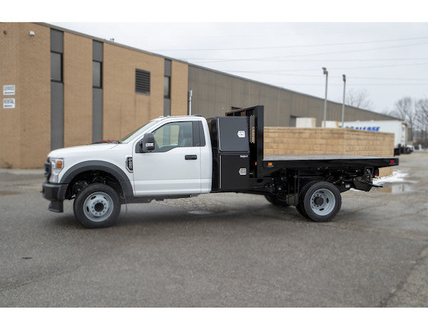 Buyers Products 55x24x85-in Black Steel Backpack Truck Box - 9.1-In Offset Floor - BP855524B