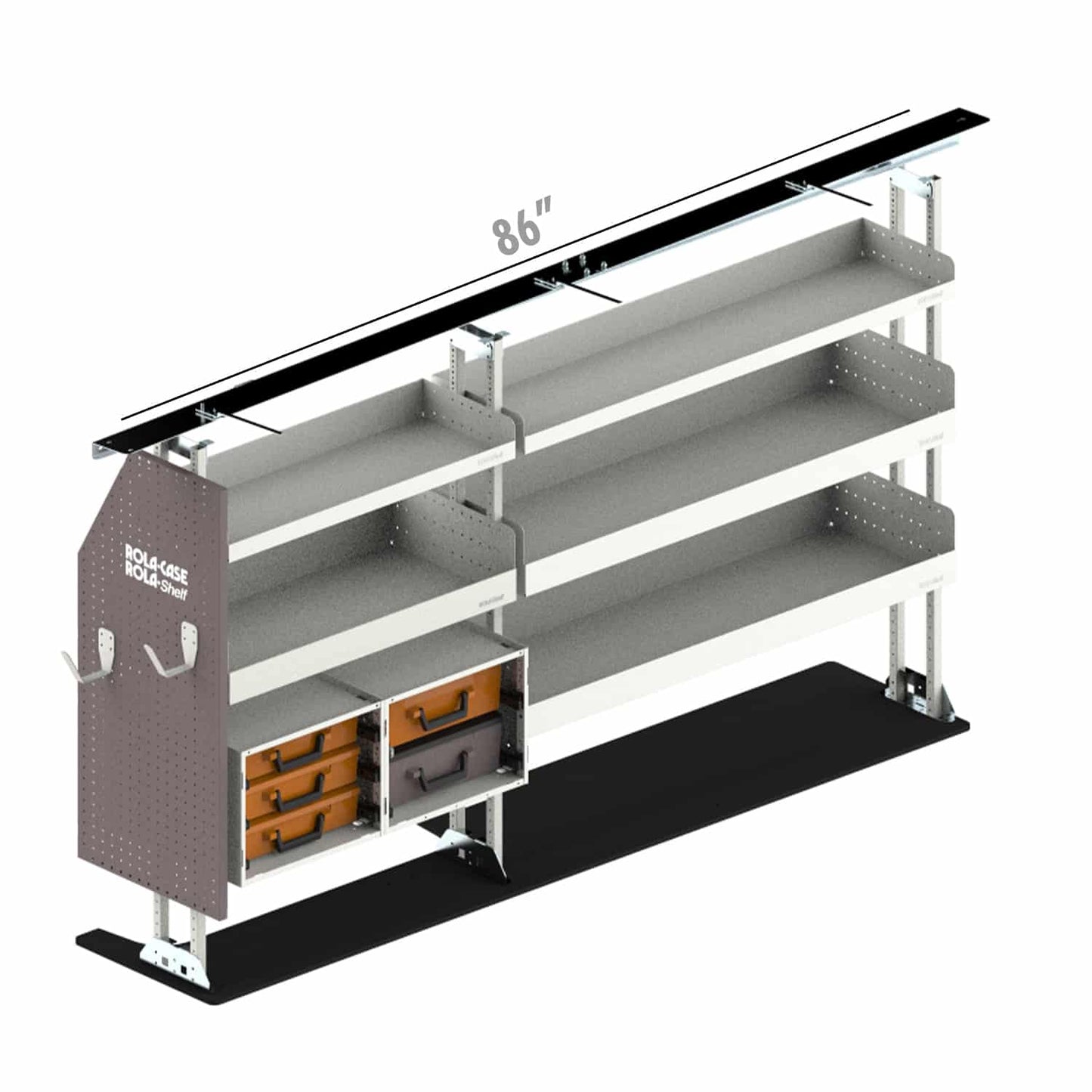 Rola-Case Electrical Bin Package for Ford Transit - 130-in WB - Low Roof