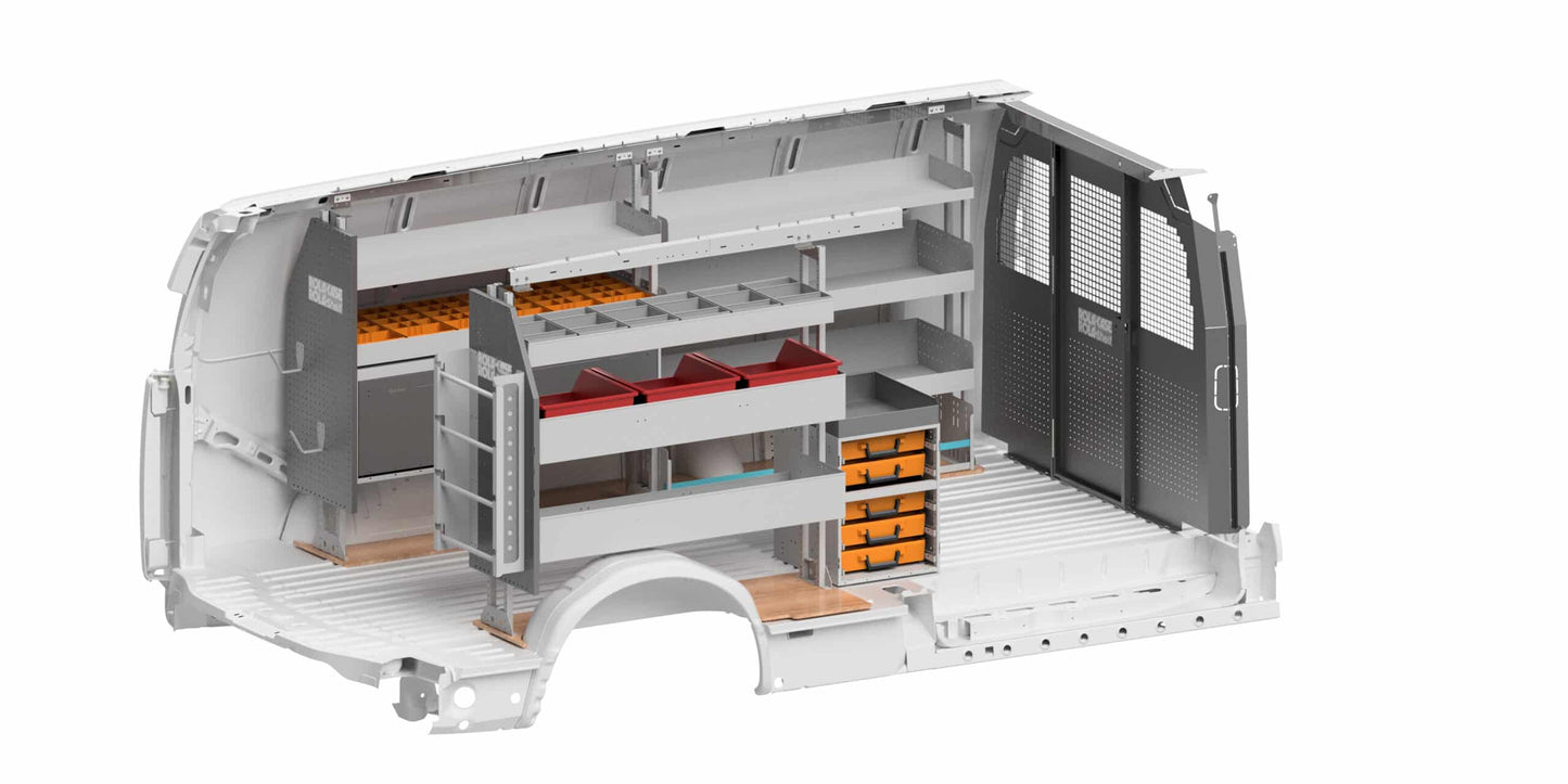 Rola-Case Electrical Bin Package for Chevy/GMC Express/Savana - 155-in WB