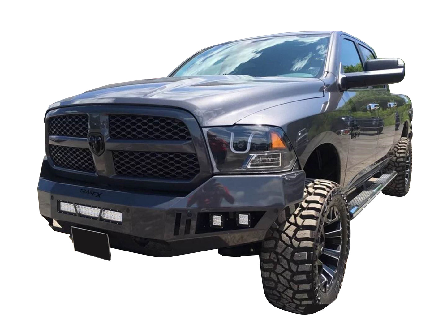 TrailFX Front Heavy Duty Bumper For Ram 1500/1500 Classic - FLDB006TI