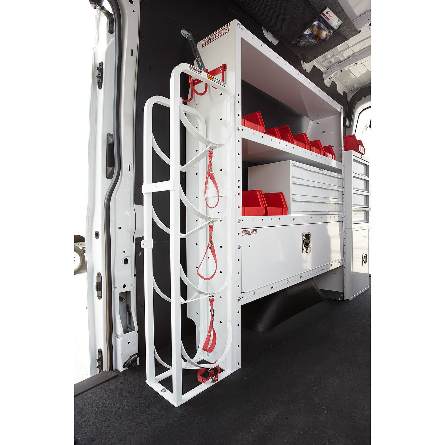 Refrigerant Tank Rack - 3 Tier - 2 x 30lbs, 1 x 50lbs, 15.5" W x 40" H x 8" D