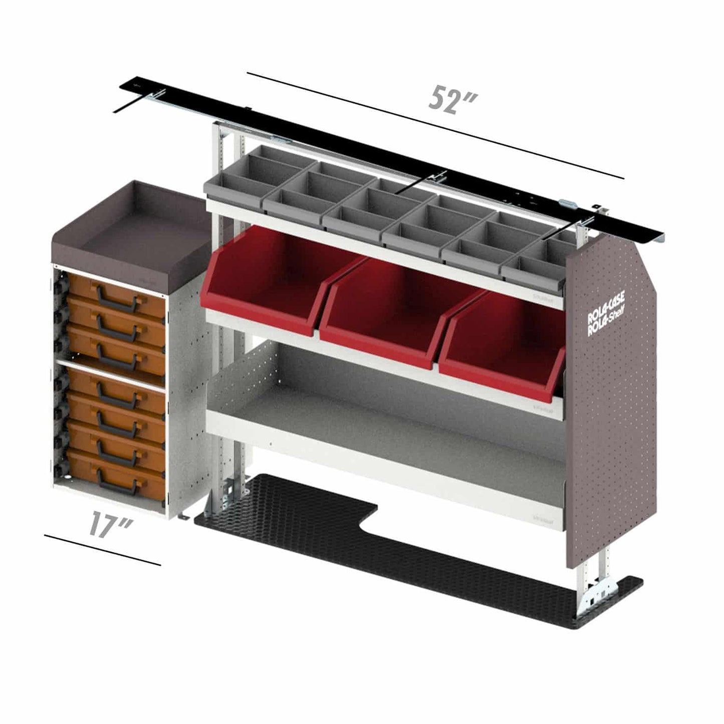 Rola-Case General Bin Package for Ford Transit - 148-in WB - Low Roof