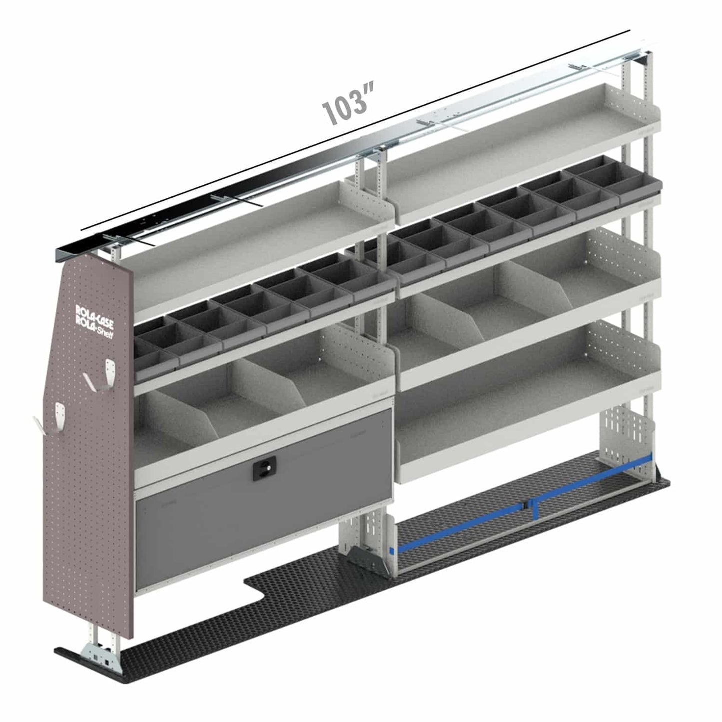 Rola-Case HVAC Bin Package for Ford Transit - 148-in WB - Mid Roof