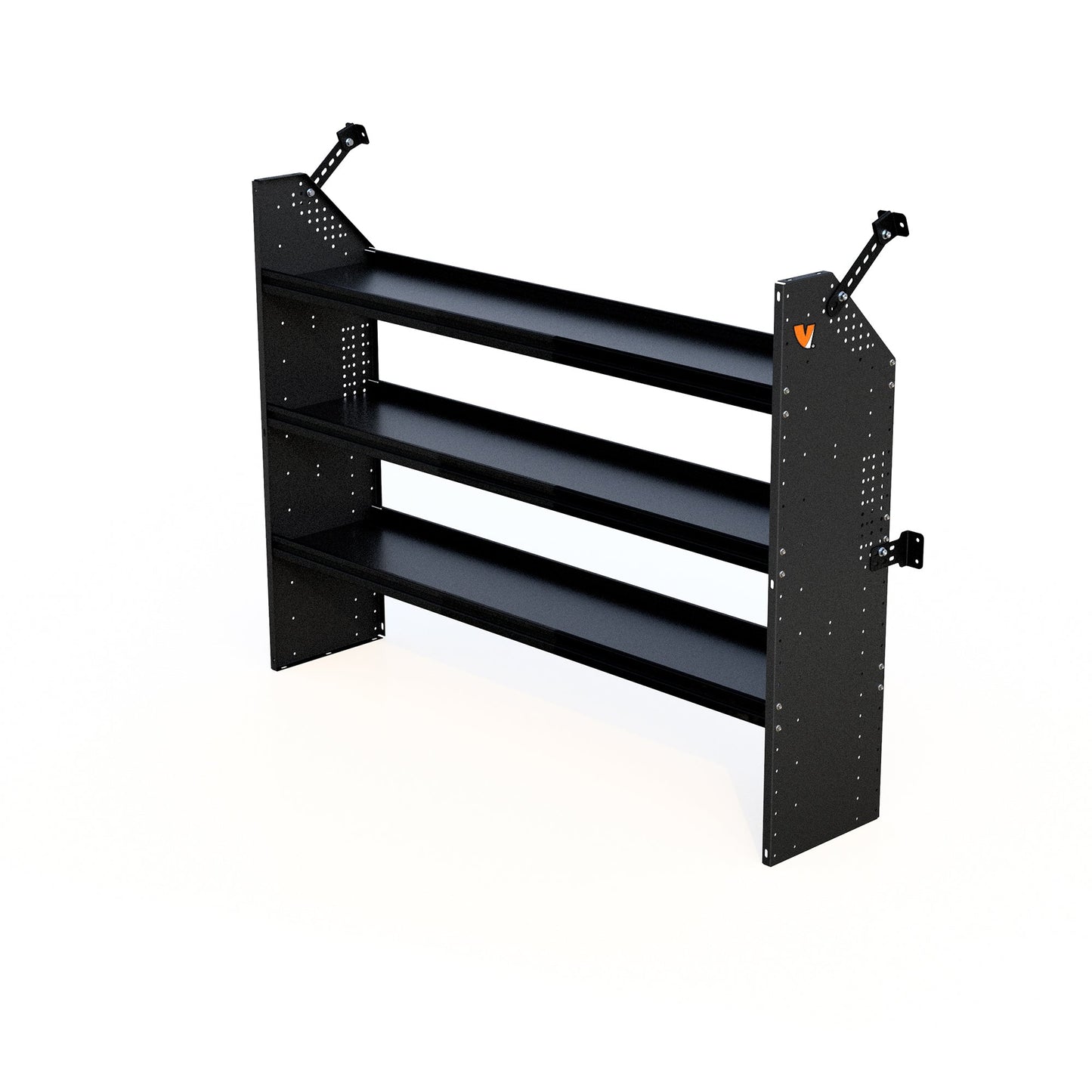 Vantech Aluminum Adjustable 3 Shelf Unit - 60-in W x 48-in H x 13-in D - Black