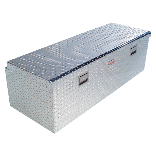 RKI 60-in Chest Truck Tool Box M-Series Single Lid Fifth Wheel Floor Mount - Aluminum - M60FW-1NMA