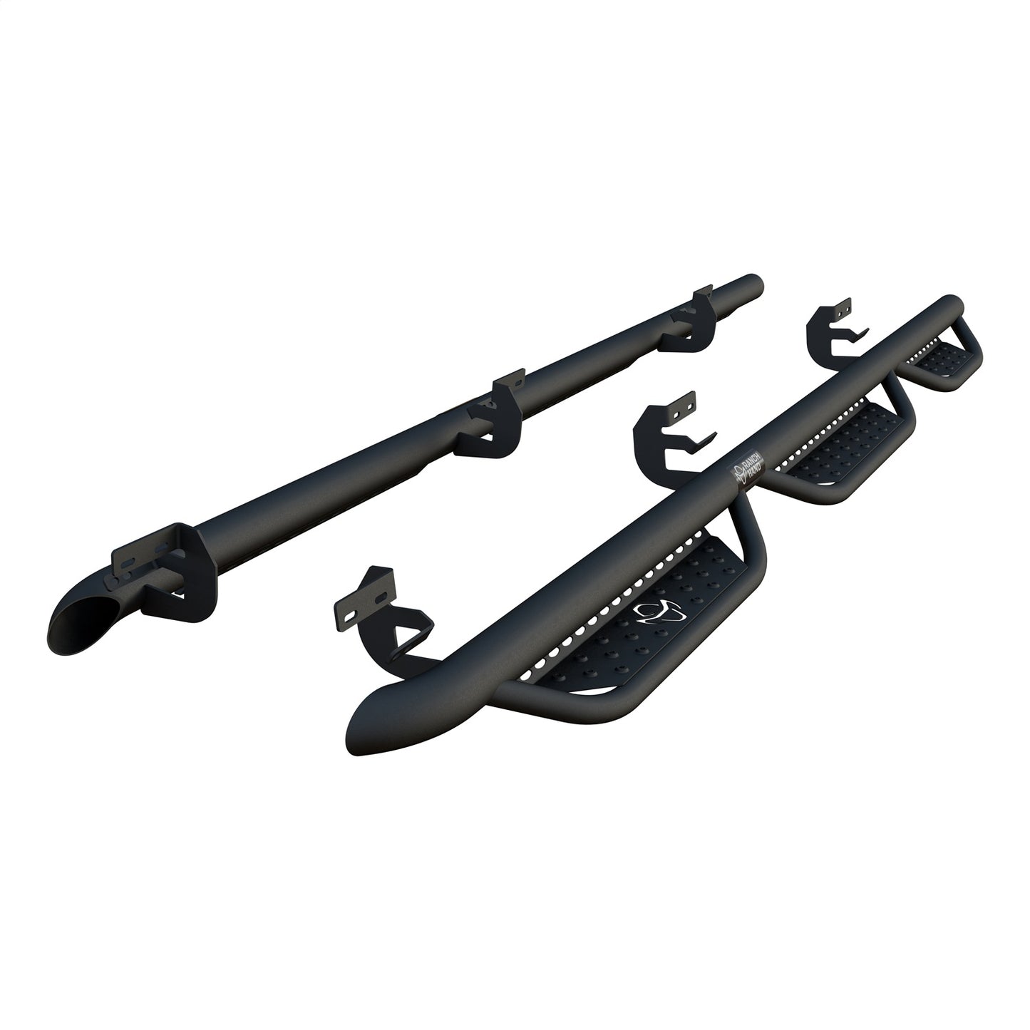 Ranch Hand Midnight Series Running Steps for Dodge/Ram Pickups (2009-2026) - MRSD101C6B6S