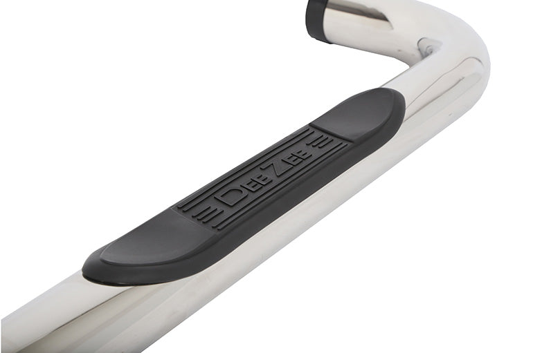 Dee Zee Tubes - 3" Round Stainless Polished for Chevy/GMC Silverado/Sierra (2019-2022) - RegCab