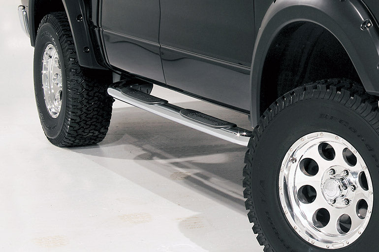 Dee Zee Tubes - 4" Oval Stainless Polished for Chevy/GMC Silverado/Sierra (2014-2018) - ExtCab