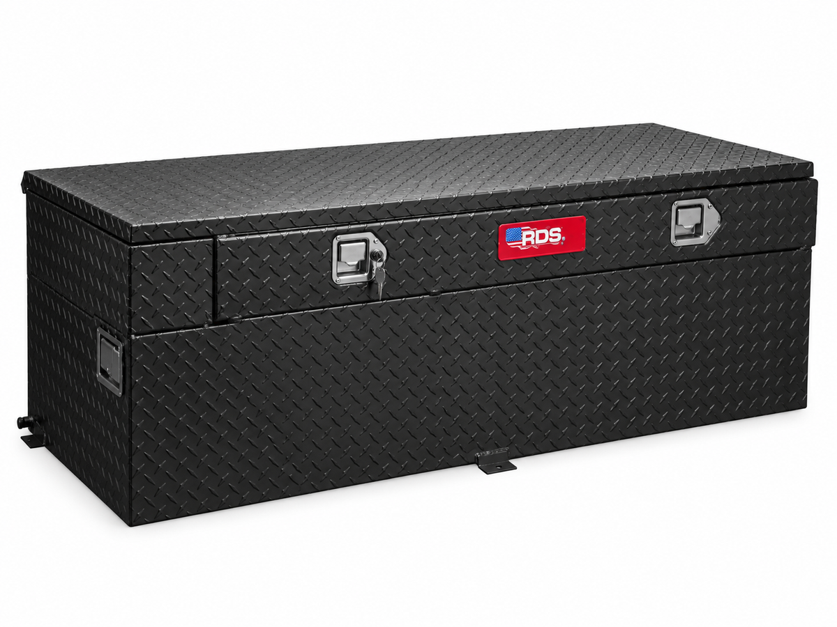 RDS 91-Gallon Powder Coat Aluminum Auxiliary Tank and Toolbox Combo - 55-in x 30-in x 19.5-in - 72745PC