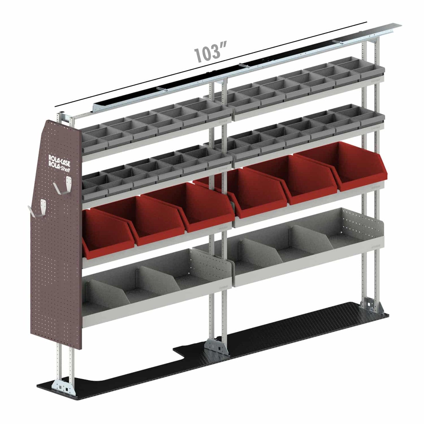 Rola-Case America's Most Popular Bin Package for Mercedes Sprinter - 144-in WB - Std Roof