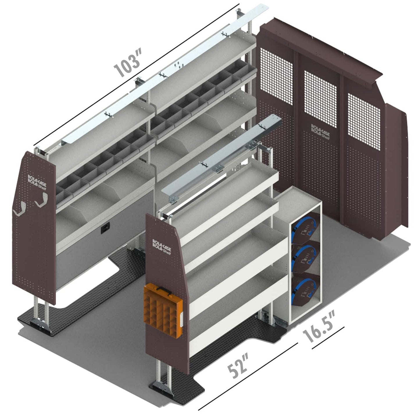 Rola-Case HVAC Bin Package for RAM ProMaster - 159-in WB