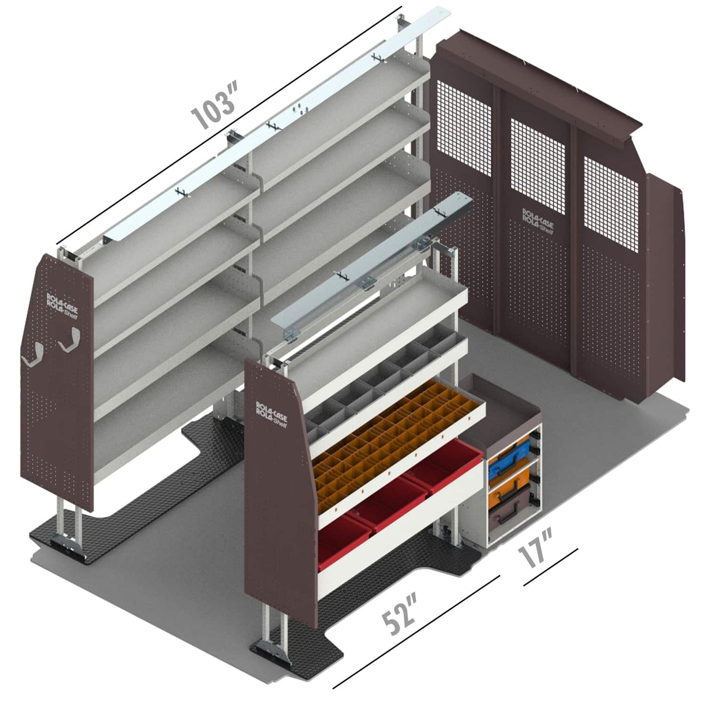 Rola-Case Service Bin Package for RAM ProMaster - 159-in WB