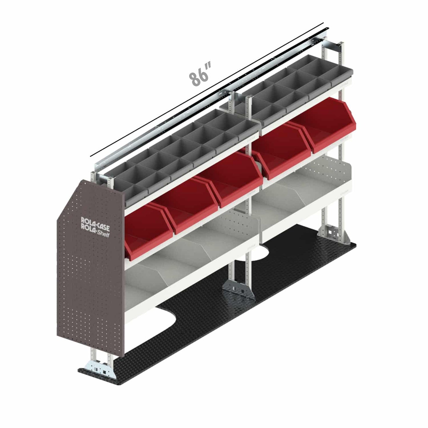 Rola-Case Drivers Side Americas Most Popular Bin Package - Low Roof Full Size Vans