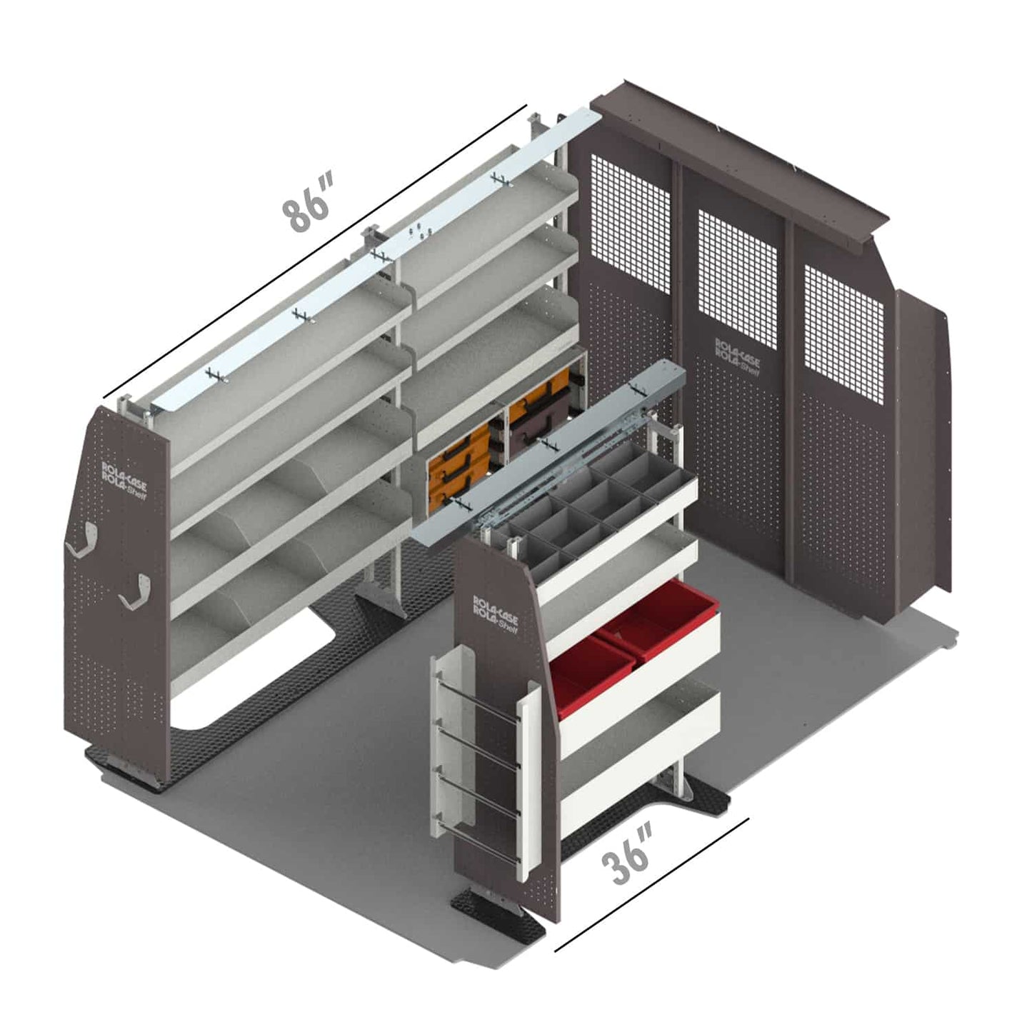 Rola-Case Electrical Bin Package for RAM ProMaster - 118-in WB