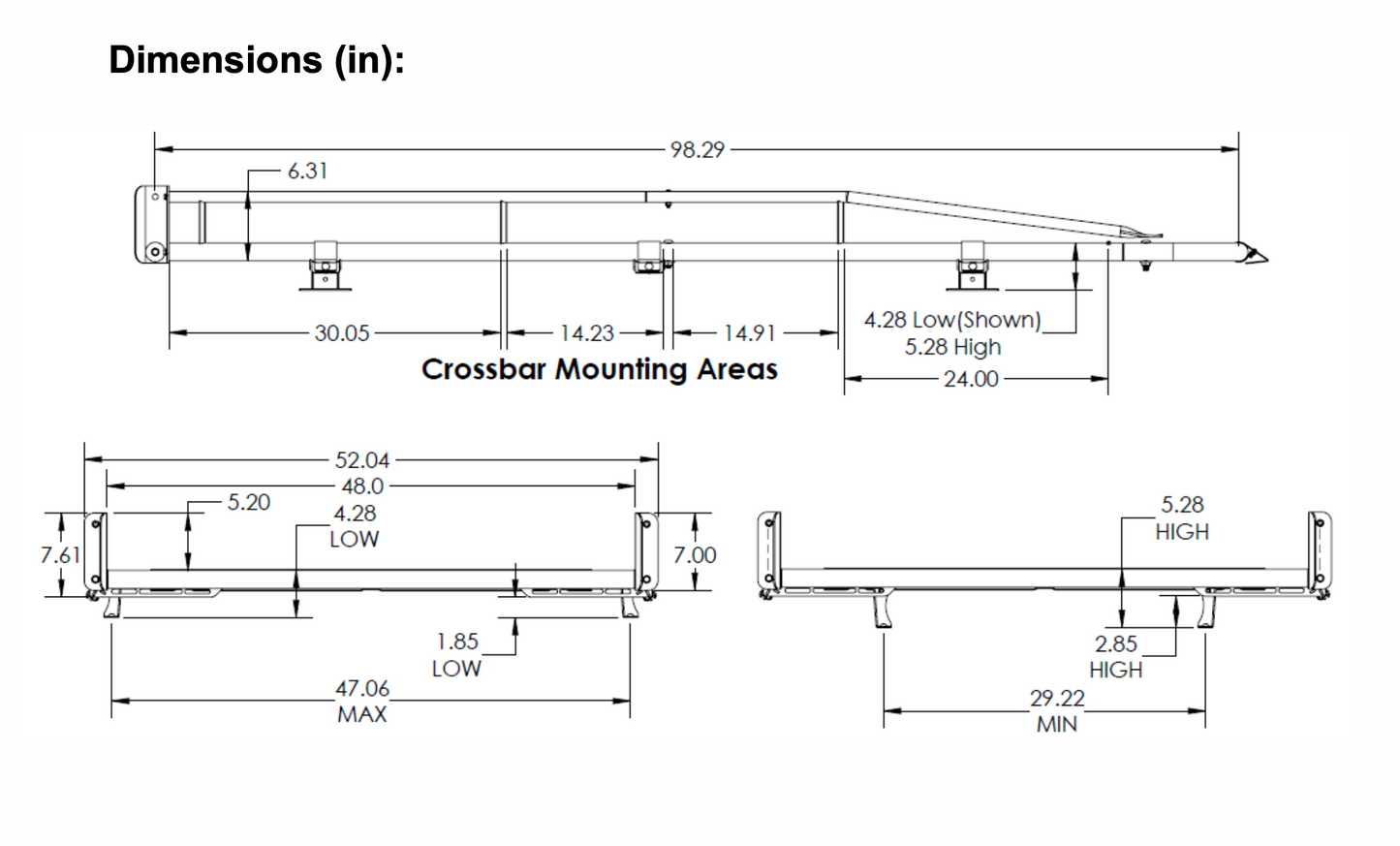 Roof Cargo Rack – Transit Connect, ProMaster City, City Express, NV200