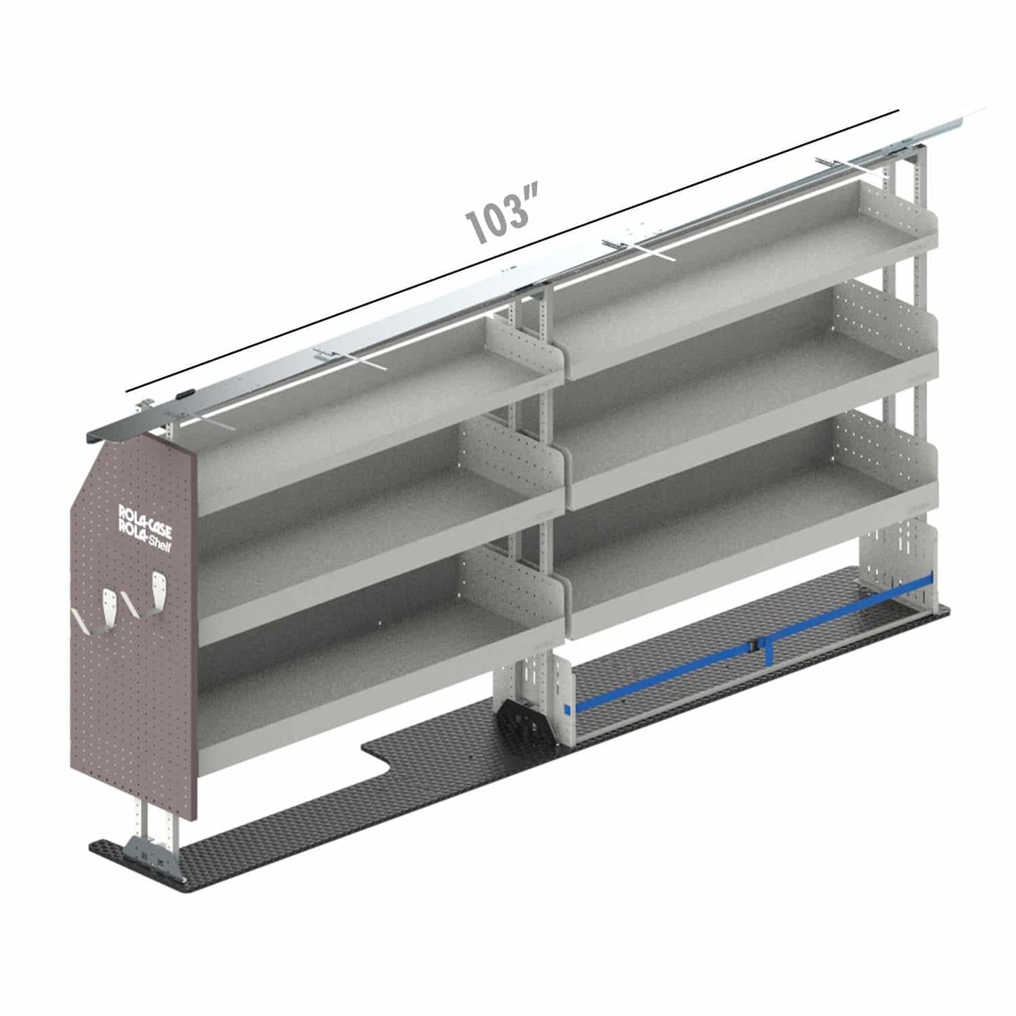 Rola-Case Service Bin Package for Ford Transit - 148-in WB - Low Roof