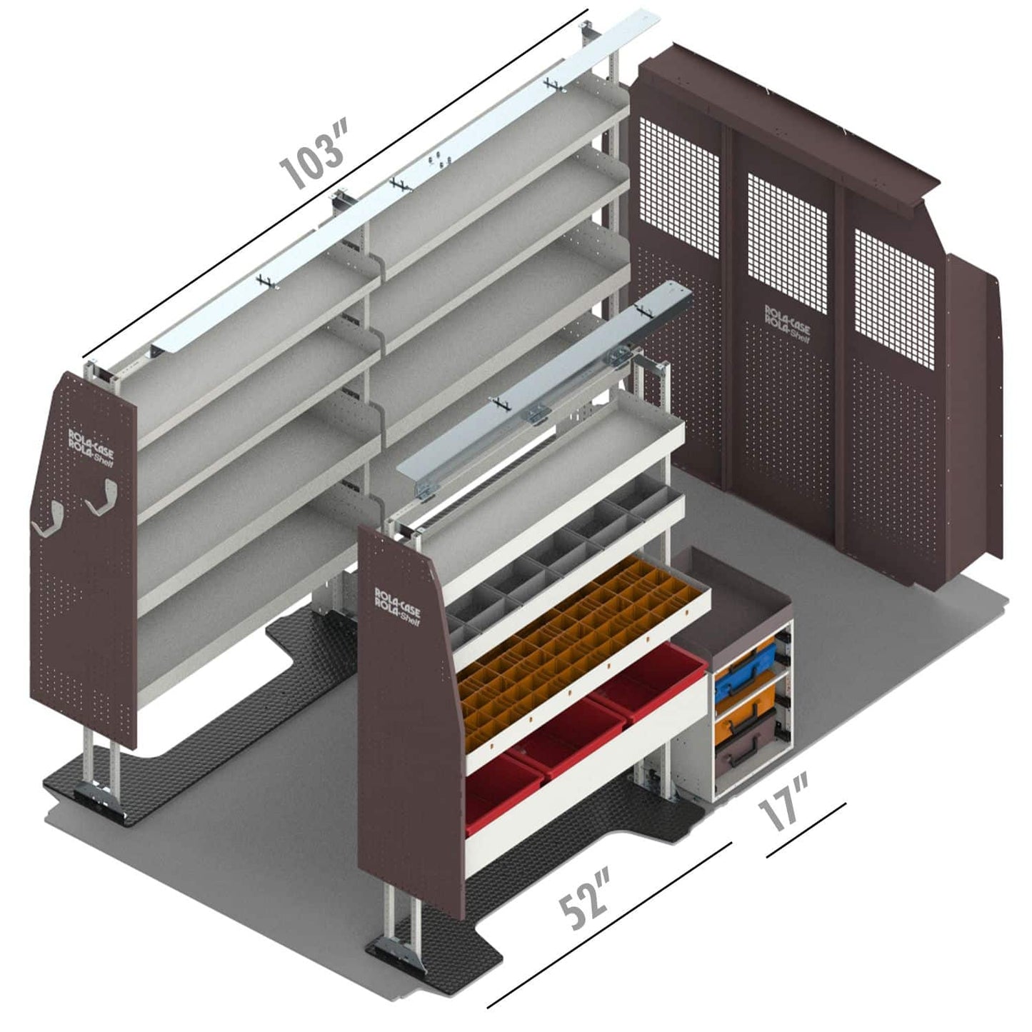 Rola-Case Service Bin Package for RAM ProMaster - 136-in WB