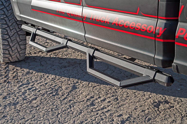 Dee Zee Running board Hex Universal Truck Board for Chevy/GMC/Dodge/Ford Full Size Truck (1999-2023) - ExtCab