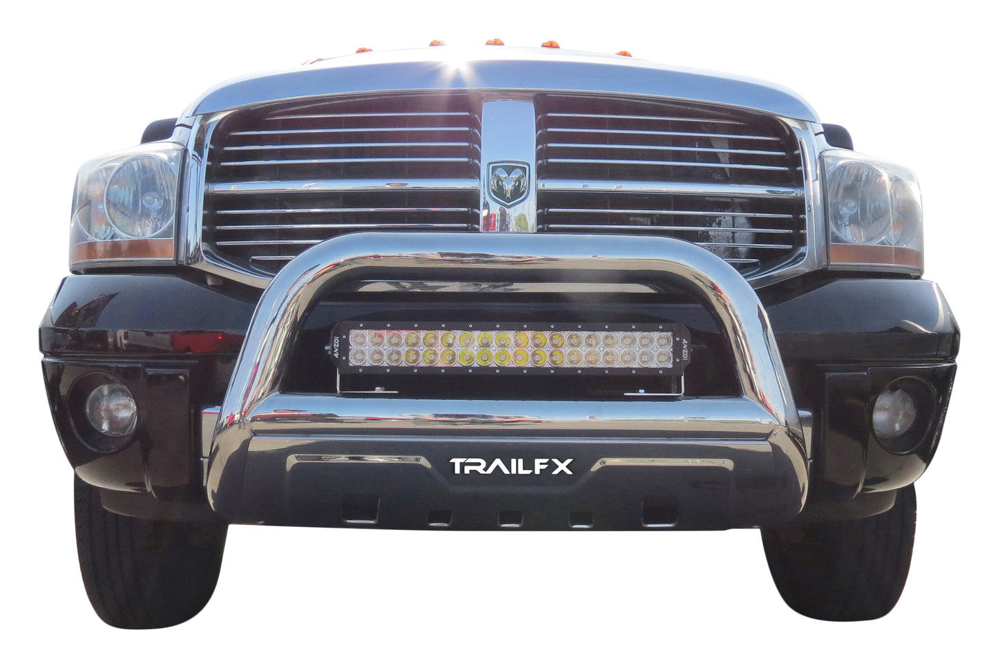 TrailFX Bull Bar Polished Stainless Steel For Cadillac/Chevrolet/GMC - B1516S