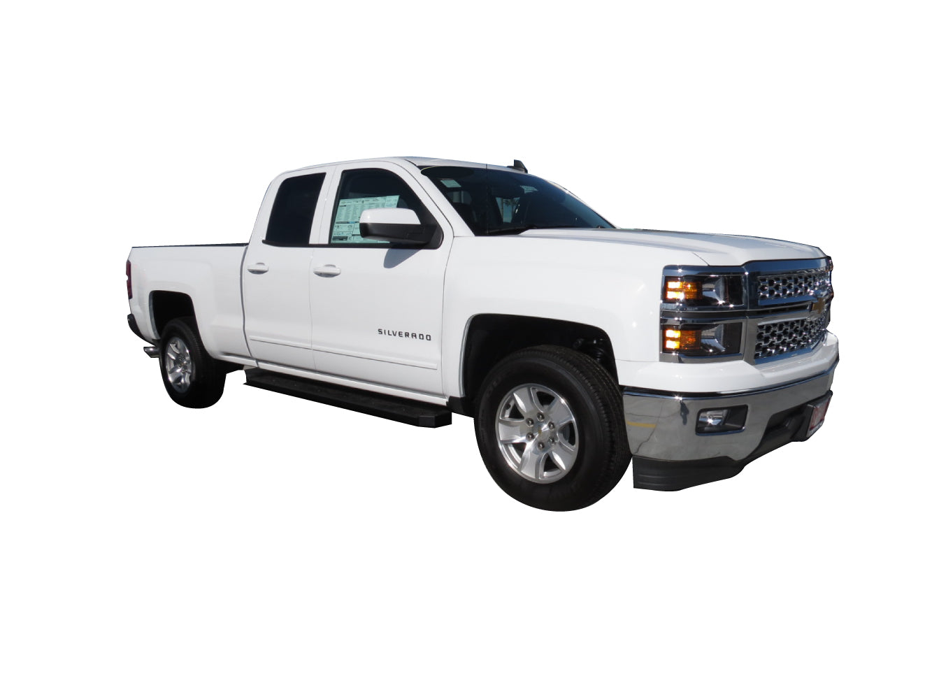 TrailFX Flat Running Board Black Powder Coated Steel For Chevrolet/GMC - RBW02B