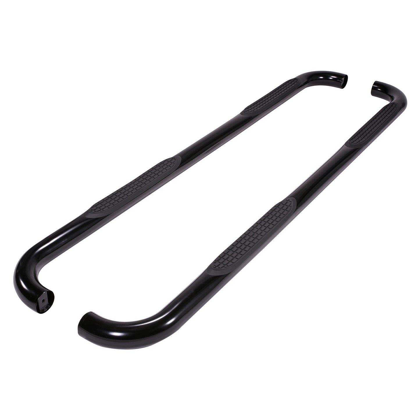 TrailFX 3" Round Bent Step Nerf Bars W/ Step Pads Black For Toyota Tacoma - 1150522053