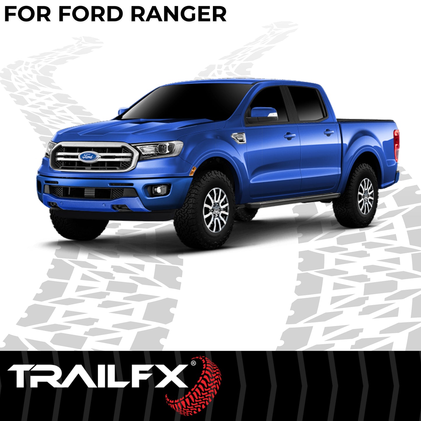 TrailFX A6 Aluminum Running Board For Ford Ranger - AL6009B