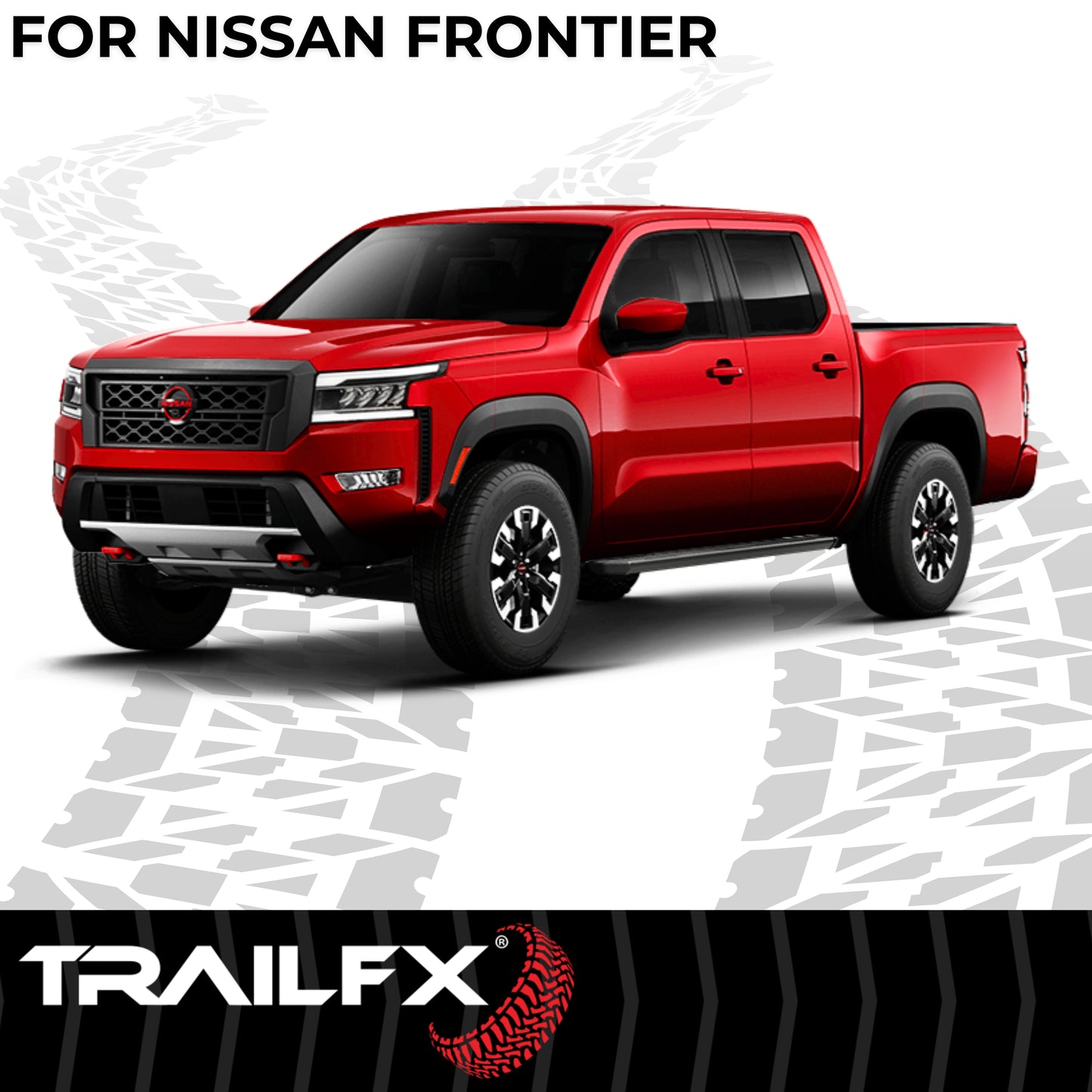 TrailFX A6 Aluminum Running Board For Nissan Frontier - AL6014B