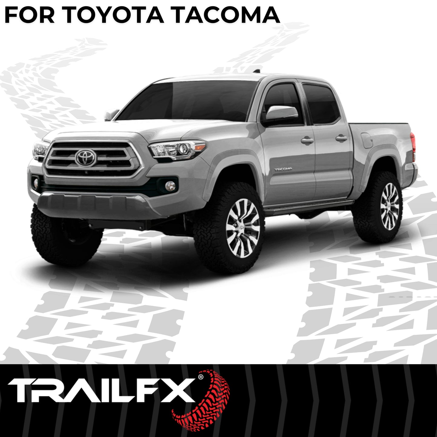 TrailFX A6 Aluminum Running Board For Toyota Tacoma - AL6015B