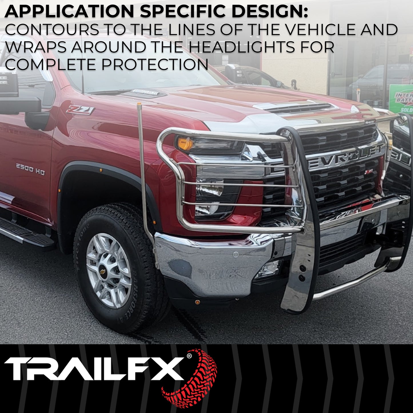 TrailFX Grille Guard Polished Stainless Steel For Toyota Tundra - E0049S