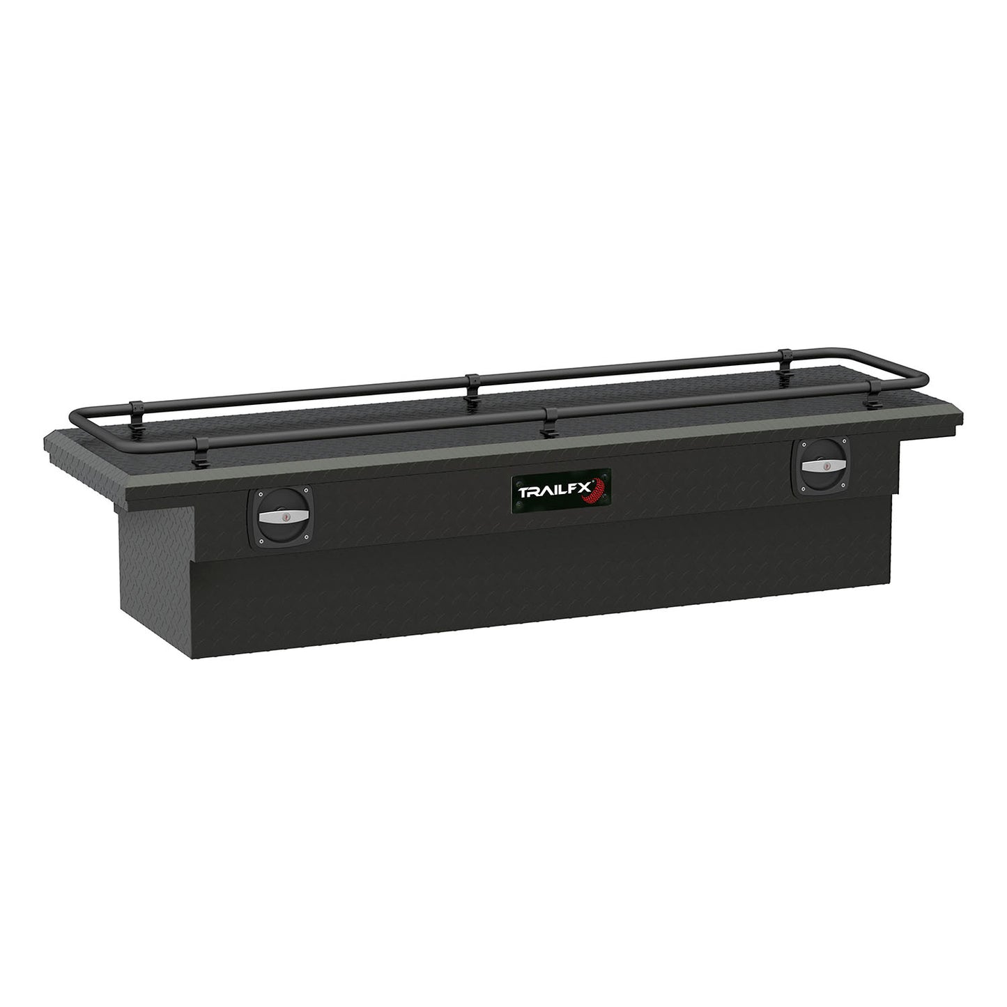 TrailFX 69-in Crossover Black Aluminum Tool Box - 120693CR