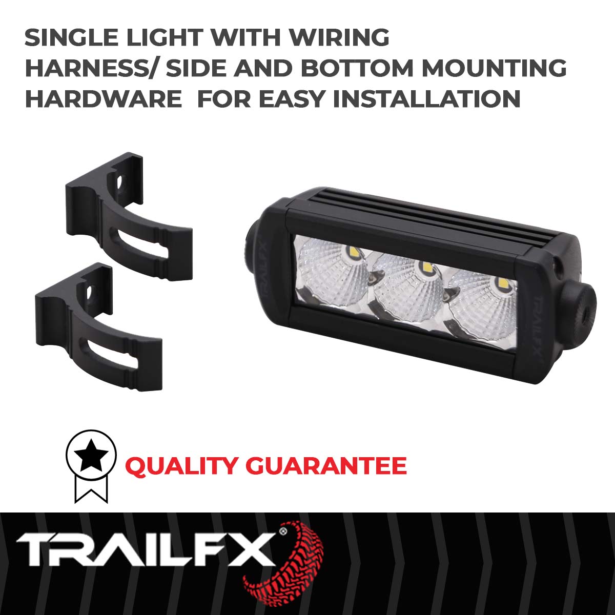 TrailFX SRS 3X5W 5" LED Light Bar Flood - 5SRSF
