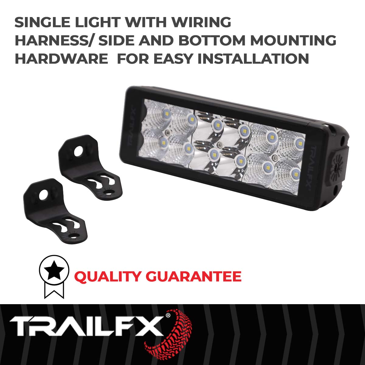 TrailFX DRS 12X1.5W 7" LED Light Bar Flood/Spot Combo - 6DRSCM