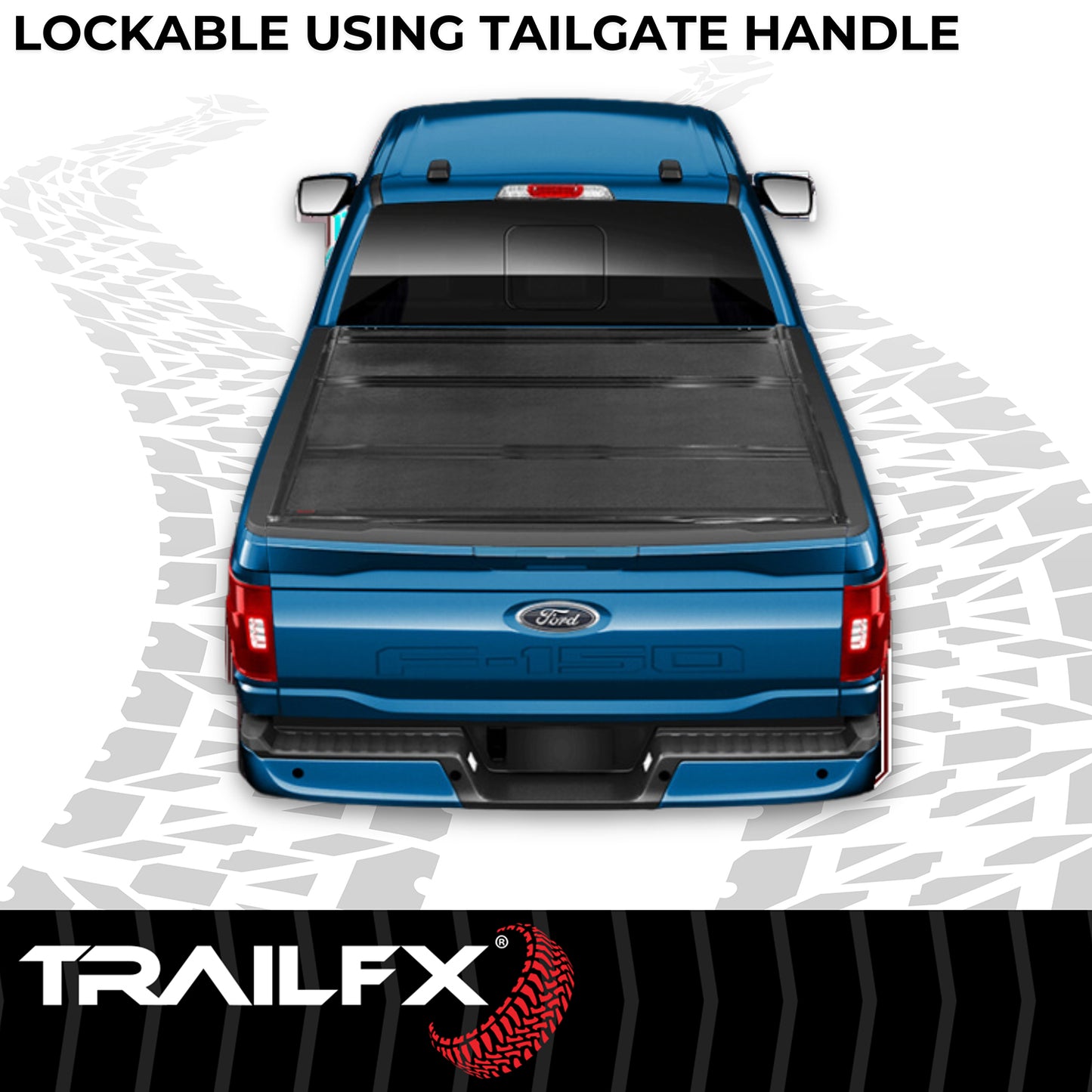 TrailFX Hard Folding Tonneau Cover For Ford F-150 5.5' - TFX3704