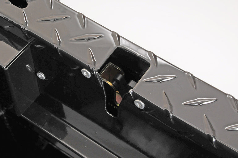 Dee Zee Aluminum Side Mount Tool Box - 48-in x 14-in x 11-in - Gloss Black - DZ9748B