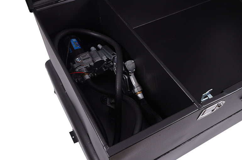 Dee Zee 75-Gallon Combo Steel Transfer Tank (With Pump) - Gloss Black - DZ92856SB