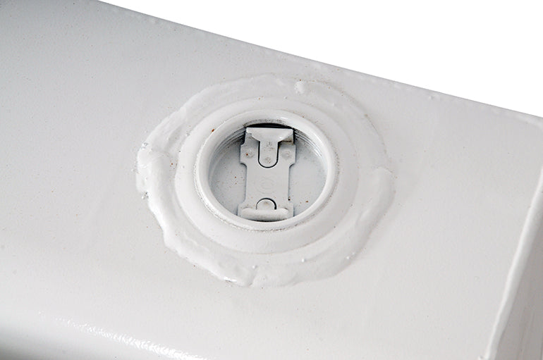 Dee Zee 45-Gallon L-Shape Steel Transfer Tank - White - DZ92754S