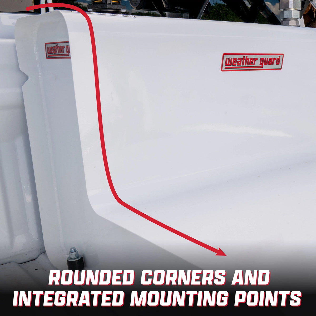 Weather Guard L-Shape Transfer Tank - 86 Gallon, White - 354-3-03