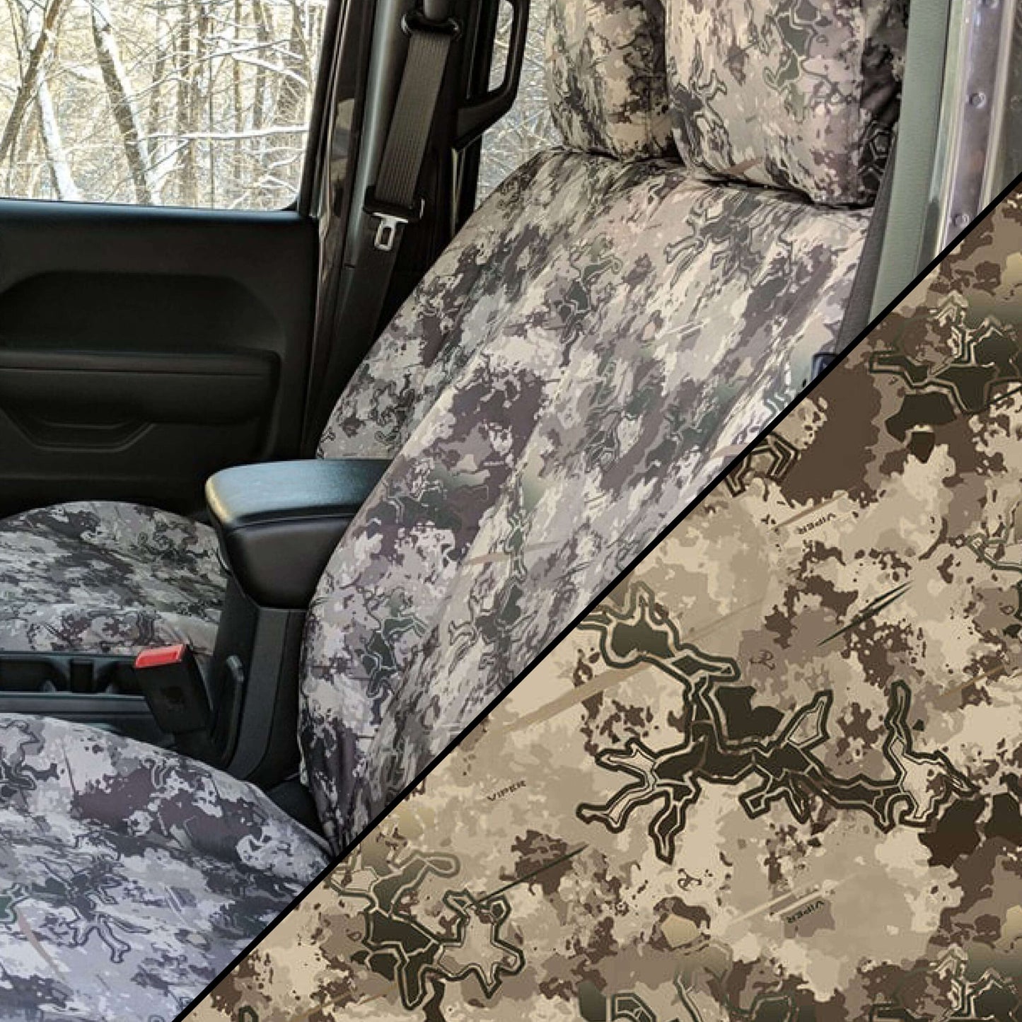 Front Bench Seat Covers for Ford F-150 (2021-2024)