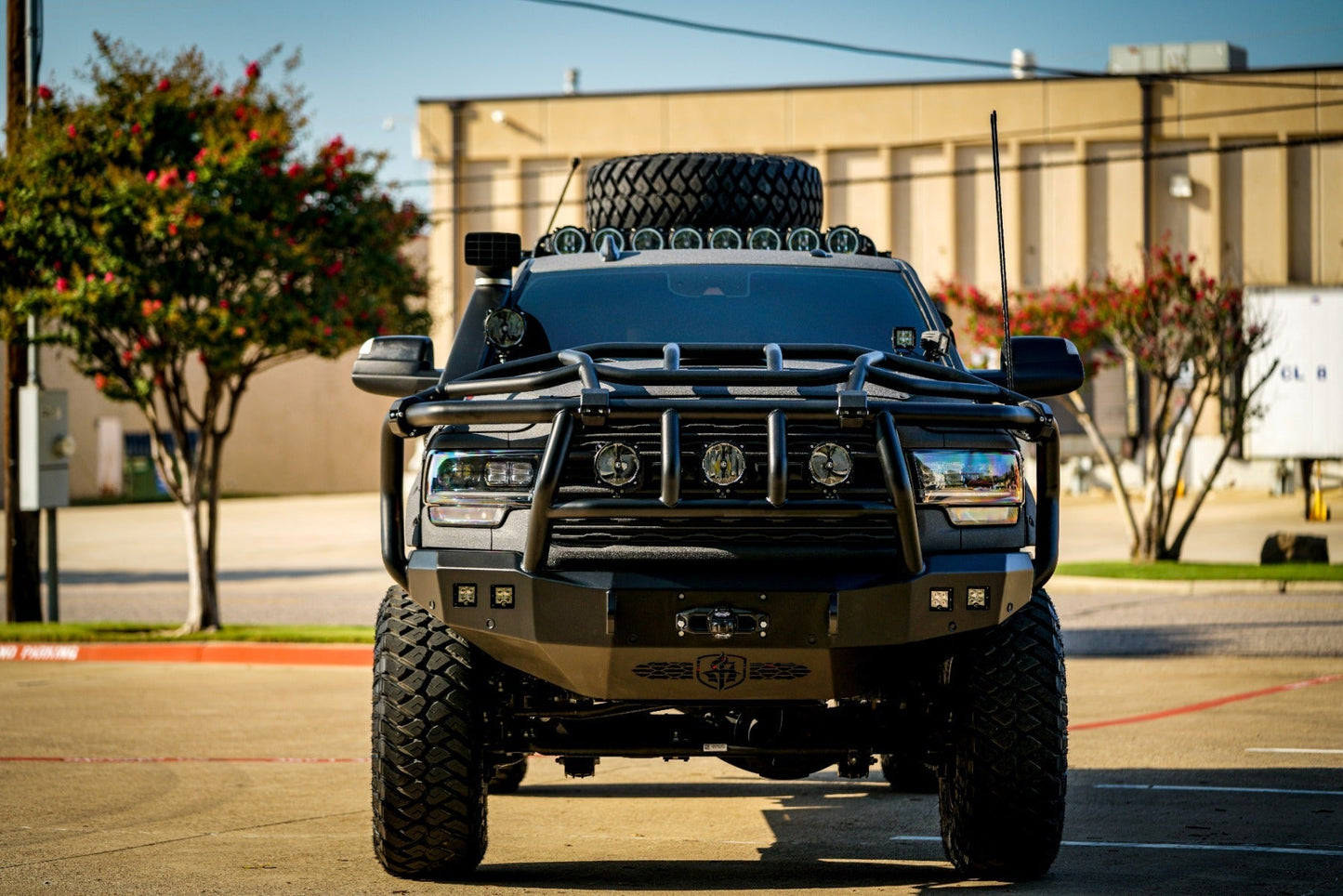 Road Armor Stealth Front Winch Bumper Titan II Guard - Intimidator 2019-2026 RAM 2500 3500 - 4192F6B