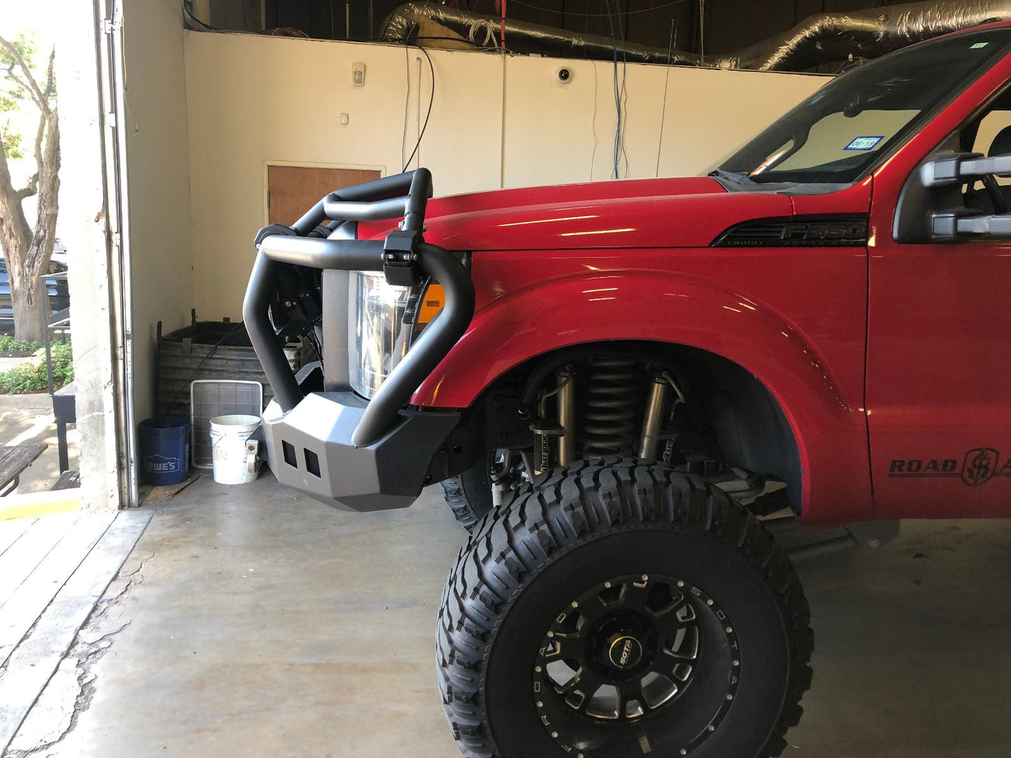 Road Armor Stealth Front Winch Bumper Titan II Guard - Intimidator 2011-2016 Ford F-250 F-350 - 611R3B