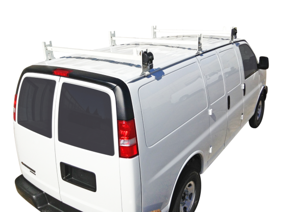 Crossbar Rack Ladder Rack - 2 Bar - Steel - Chevy/GMC Express/Savana
